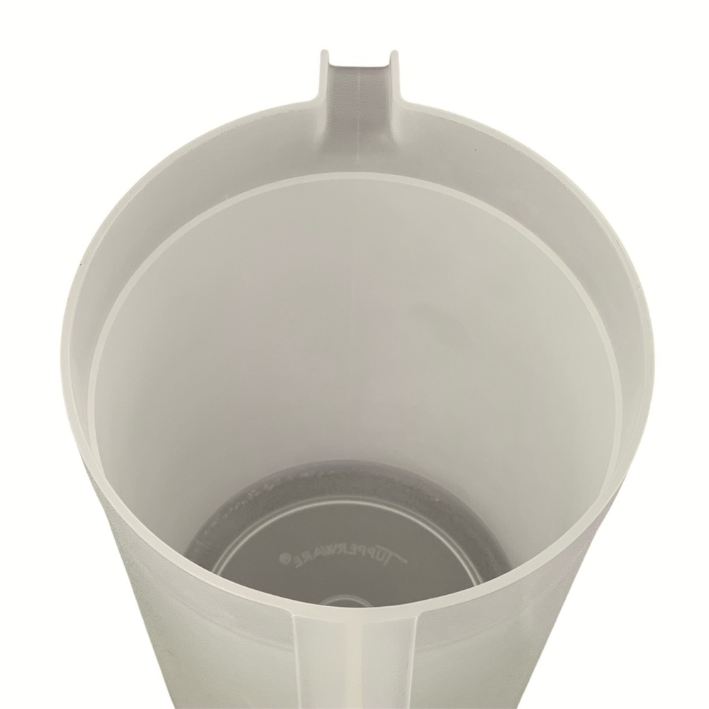 Tupperware 2 Quart Frosted White Pitcher with Blue Lid - Picture 7 of 10